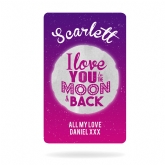 Thumbnail 8 - Personalised Love You to the Moon and Back Wallet/Purse Insert