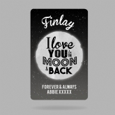 Thumbnail 3 - Personalised Love You to the Moon and Back Wallet/Purse Insert