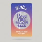 Thumbnail 4 - Personalised Love You to the Moon and Back Wallet/Purse Insert