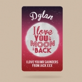 Thumbnail 5 - Personalised Love You to the Moon and Back Wallet/Purse Insert