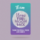 Thumbnail 6 - Personalised Love You to the Moon and Back Wallet/Purse Insert