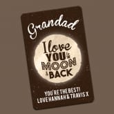 Thumbnail 6 - Personalised Love You to the Moon and Back Wallet/Purse Insert