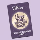 Thumbnail 8 - Personalised Love You to the Moon and Back Wallet/Purse Insert