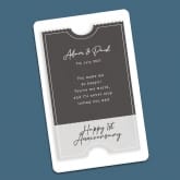 Thumbnail 4 - Personalised Anniversary “Ticket To Our Future” Wallet/Purse Insert