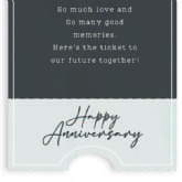 Thumbnail 7 - Personalised Anniversary “Ticket To Our Future” Wallet/Purse Insert