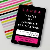 Thumbnail 1 - Personalised You're My Favourite Notification Wallet/Purse Insert