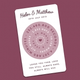 Thumbnail 3 - Personalised Anniversary Clock Wallet/Purse Insert
