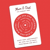 Thumbnail 6 - Personalised Anniversary Clock Wallet/Purse Insert