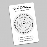 Thumbnail 7 - Personalised Anniversary Clock Wallet/Purse Insert