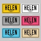 Thumbnail 2 - Registration Plate Personalised Name Keyring