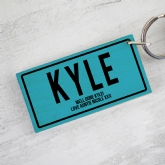 Thumbnail 4 - Registration Plate Personalised Name Keyring