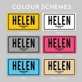 Thumbnail 2 - Registration Plate Personalised Name Keyring