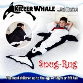 Thumbnail 1 - Killer Whale Tail Kids Blanket