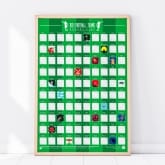 Thumbnail 1 - 100 Football Teams Scratch Off List Poster