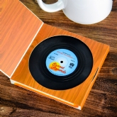 Thumbnail 2 - Retro Vinyl Set of Drinks Coasters