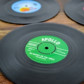 Thumbnail 4 - Retro Vinyl Set of Drinks Coasters