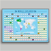 Thumbnail 1 - World Explorer Scratch Poster