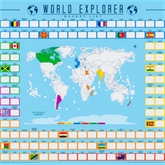 Thumbnail 3 - World Explorer Scratch Poster