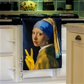 Thumbnail 1 - Girl with a Yellow Glove Tea Towel