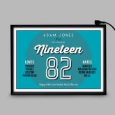 Thumbnail 6 - Personalised Loves and Hates 40th Birthday Light Box