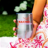 Thumbnail 1 - "Pour Decisions" Metal Thermos Wine Tumbler