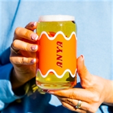Thumbnail 2 - Personalised Wave Name Can Glass