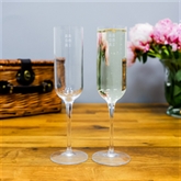 Thumbnail 2 - Personalised Special Date Crystal Champagne Flute Set Of Two