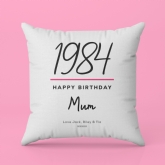 Thumbnail 3 - Personalised Classy 40th Birthday Year Cushion