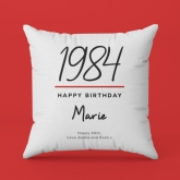 Thumbnail 6 - Personalised Classy 40th Birthday Year Cushion
