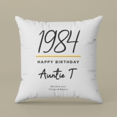 Thumbnail 7 - Personalised Classy 40th Birthday Year Cushion