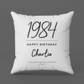 Thumbnail 4 - Personalised Classy 40th Birthday Year Cushion