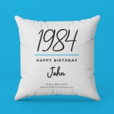 Thumbnail 5 - Personalised Classy 40th Birthday Year Cushion