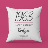Thumbnail 3 - Personalised Classy 60th Birthday Year Cushion