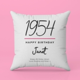 Thumbnail 4 - Classy 70th Birthday Year Personalised Cushion