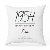 Thumbnail 9 - Classy 70th Birthday Year Personalised Cushion