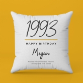 Thumbnail 2 - Personalised Classy 30th Birthday Year Cushion