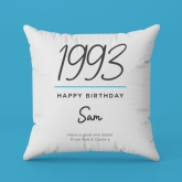 Thumbnail 3 - Personalised Classy 30th Birthday Year Cushion