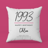 Thumbnail 7 - Personalised Classy 30th Birthday Year Cushion