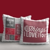 Thumbnail 1 - 10 Things I Love About You Personalised Cushion