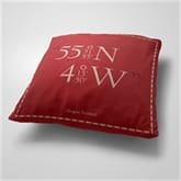 Thumbnail 3 - Personalised Coordinates Cushion