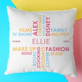 Thumbnail 1 - Personalised Cushion - Likes