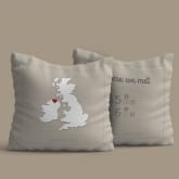 Thumbnail 3 - Where We Met Personalised Cushion