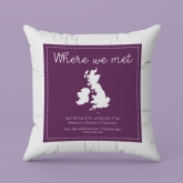 Thumbnail 9 - Where We Met Personalised Cushion