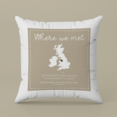 Thumbnail 4 - Where We Met Personalised Cushion