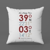 Thumbnail 6 - Personalised Location Coordinates Cushion