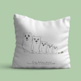 Thumbnail 3 - Personalised Bear Family Cushion