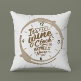 Thumbnail 1 - "It's Always Wine O'Clock..." Personalised White Wine Cushion