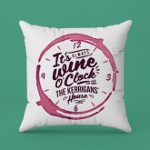 Thumbnail 3 - "It's Always Wine O'Clock..." Personalised Red Wine Cushion