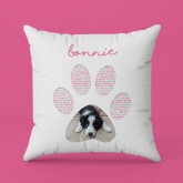 Thumbnail 10 - Personalised Pet Photo Pawprint Cushion