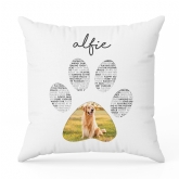 Thumbnail 11 - Personalised Pet Photo Pawprint Cushion